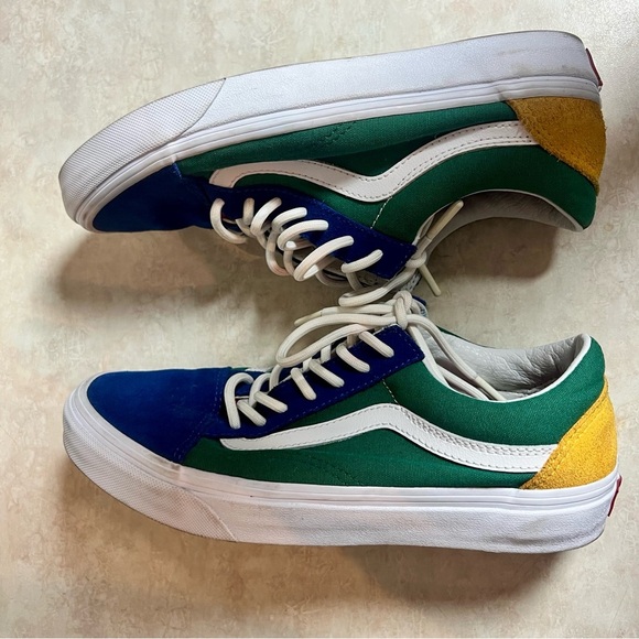 Vans Old Skool Yacht Club Multicolor Canvas Sneakers Mens 6 Womens 7.5 Unisex - Picture 3 of 7